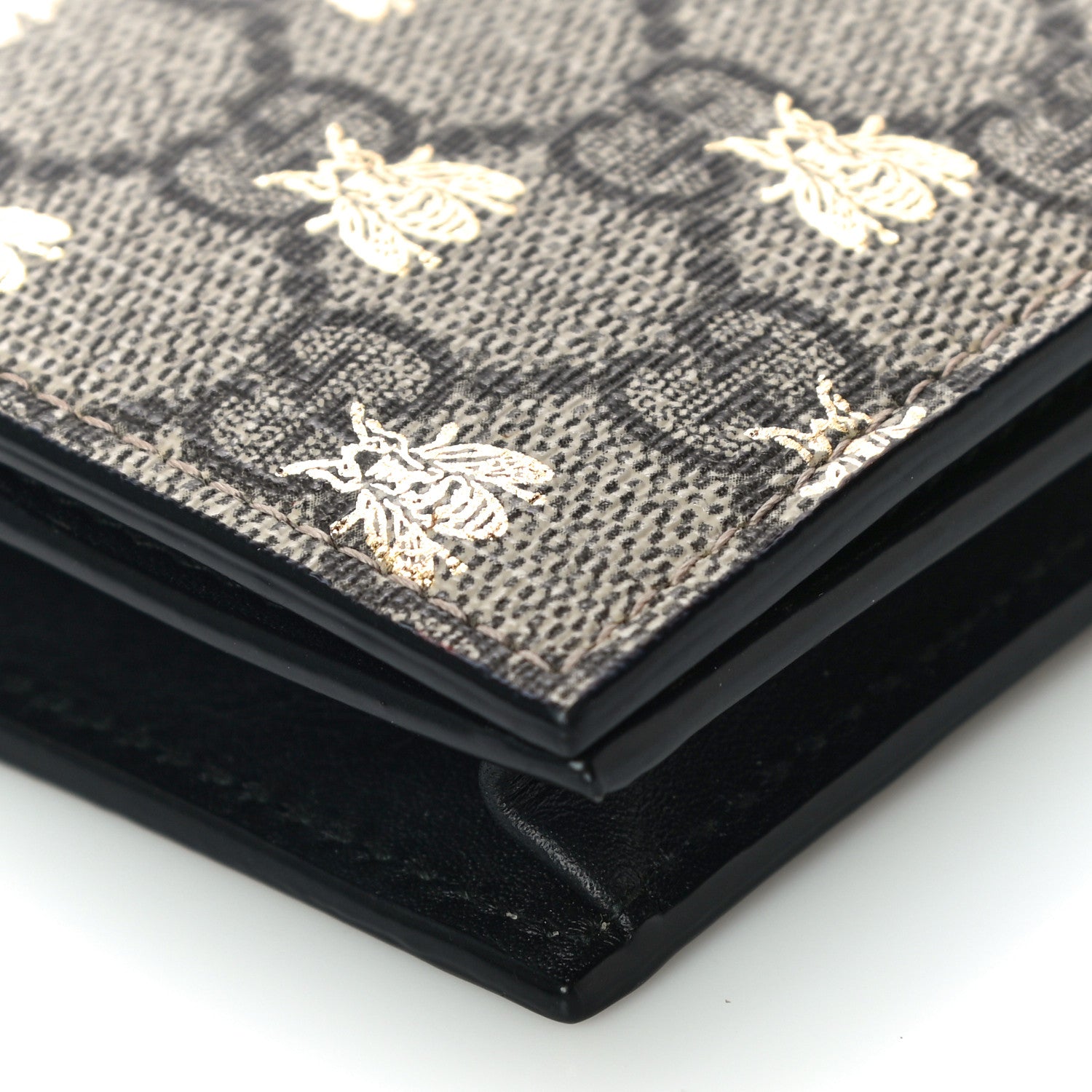 Gucci GG Supreme Monogram Bee Print Card Case 9 of 12