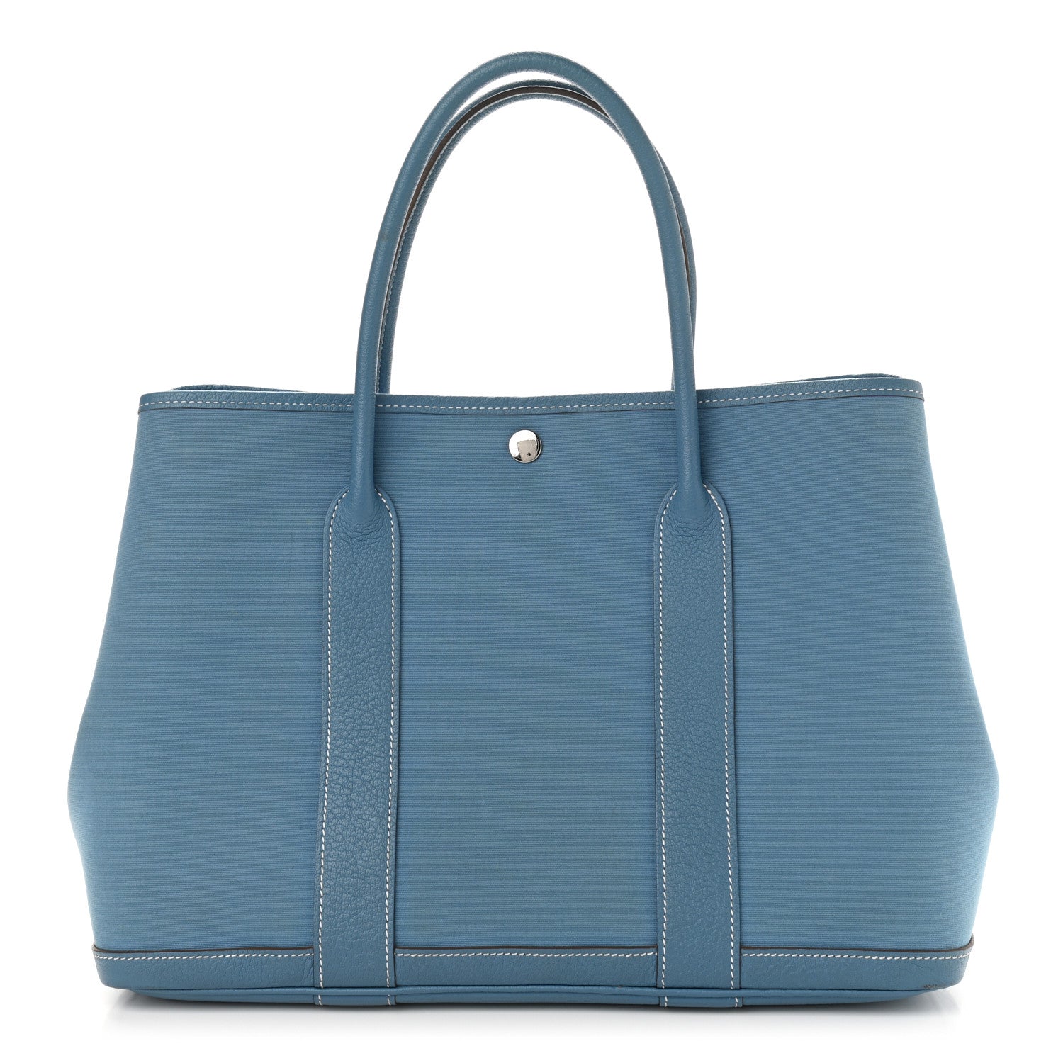 Hermes Negonda Garden Party Tote 36 MM Blue Jean 1 of 12