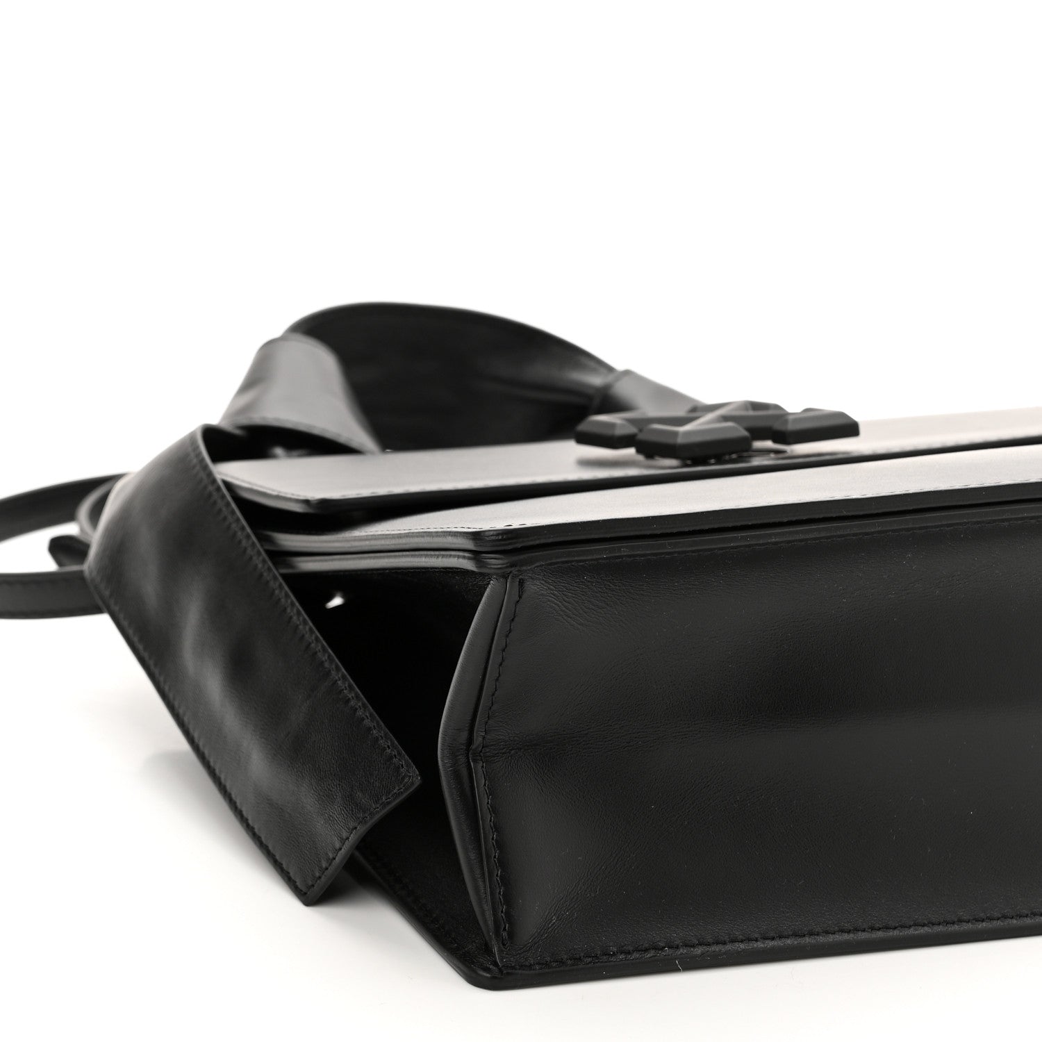 Off-White Calfskin New Jitney 2.8 Bag Black 8 of 9