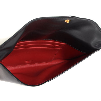 Prada Box Calfskin Envelope Wallet Black Fuoco 5 of 10