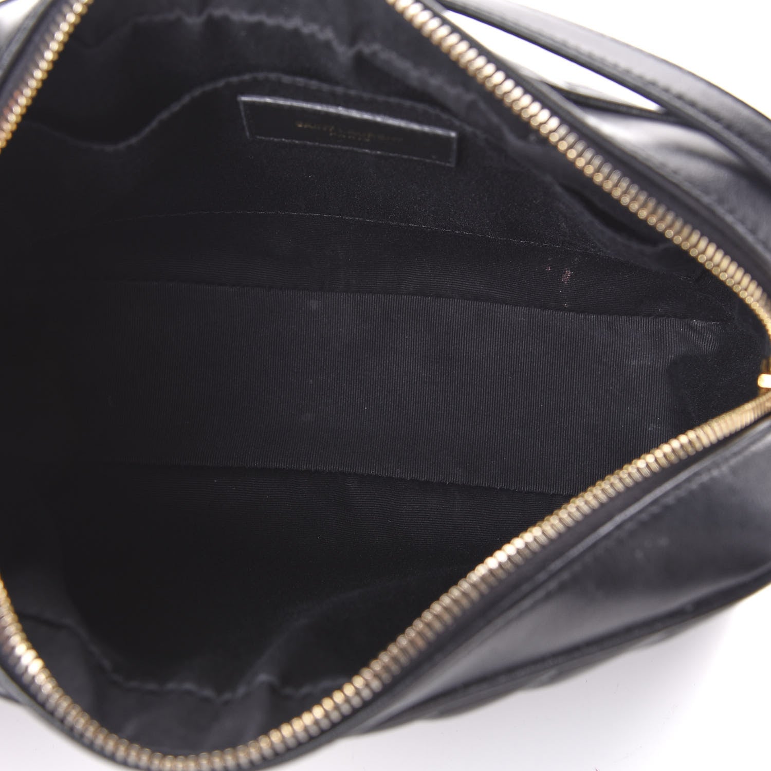 Saint Laurent Calfskin Matelasse Monogram Lou Camera Bag Black 5 of 10