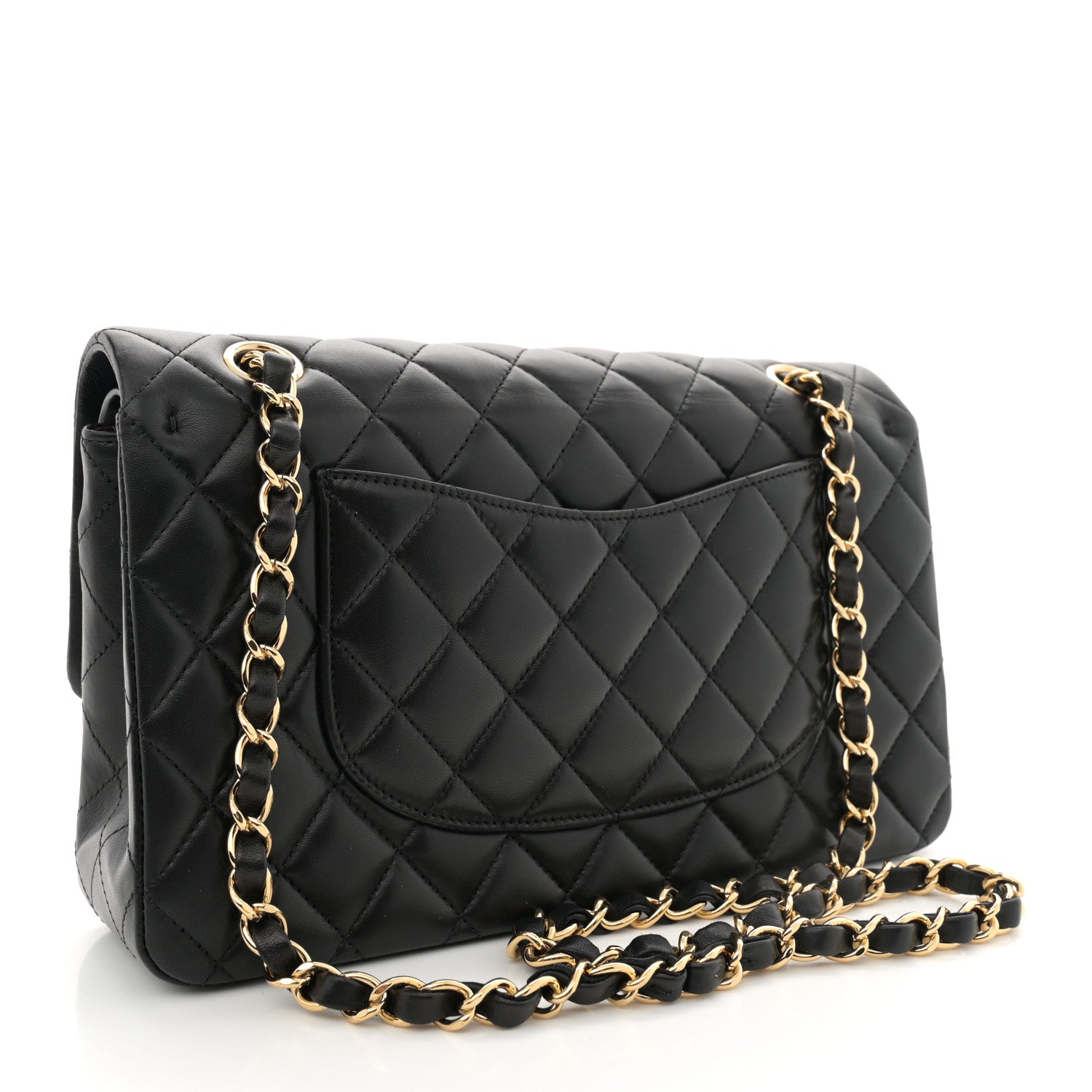 Chanel Lambskin Quilted Medium Double Flap Black 3 of 11