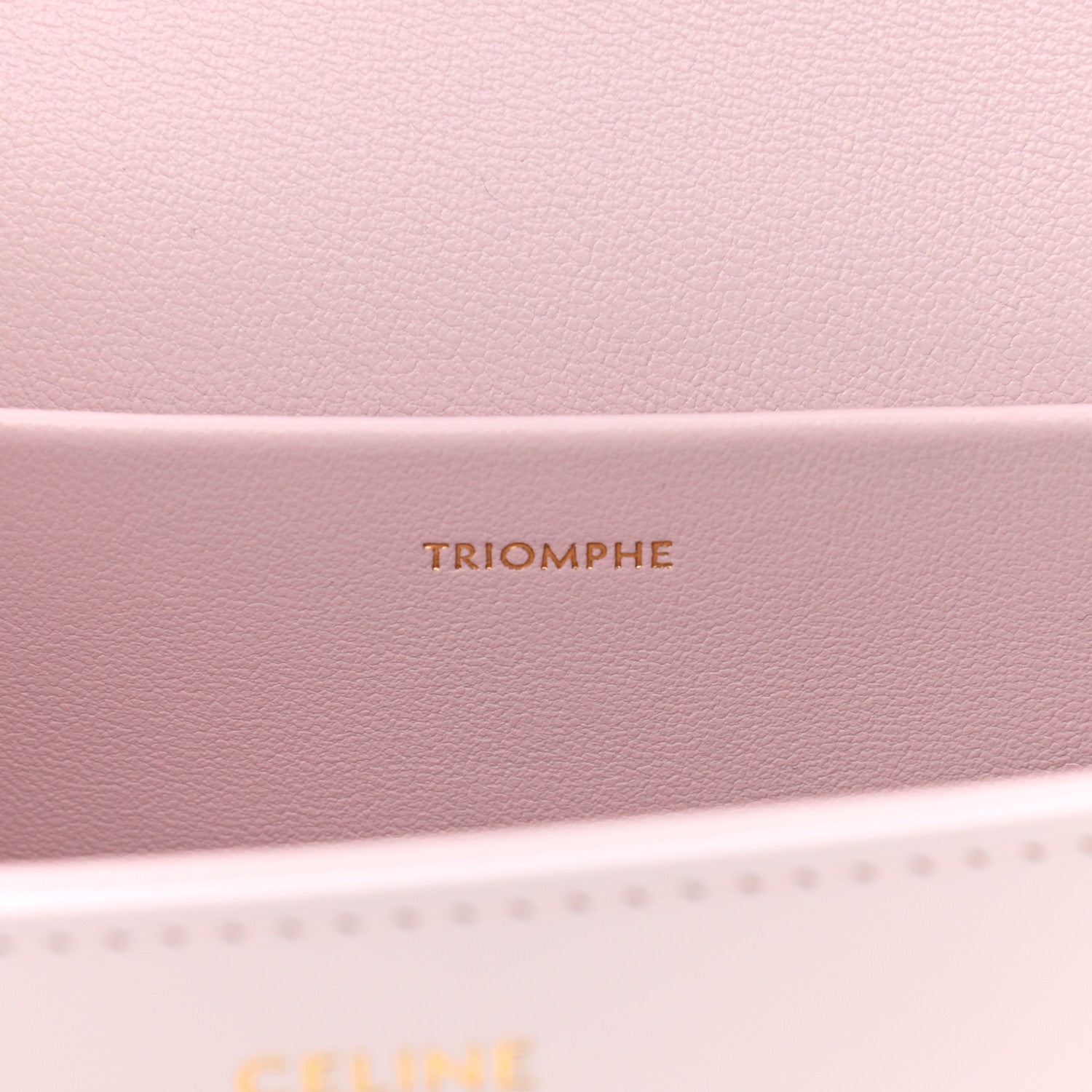 Celine Shiny Calfskin Triomphe Peony 7 of 11