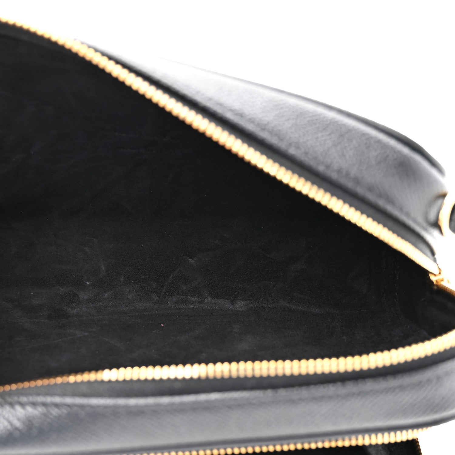 Christian Dior Grained Calfskin Caro Double Pouch Black 5 of 11