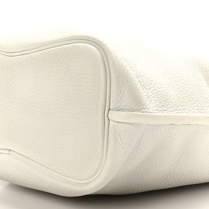 Hermes Taurillon Clemence Verso So Kelly 26 White Mykonos 8 of 9