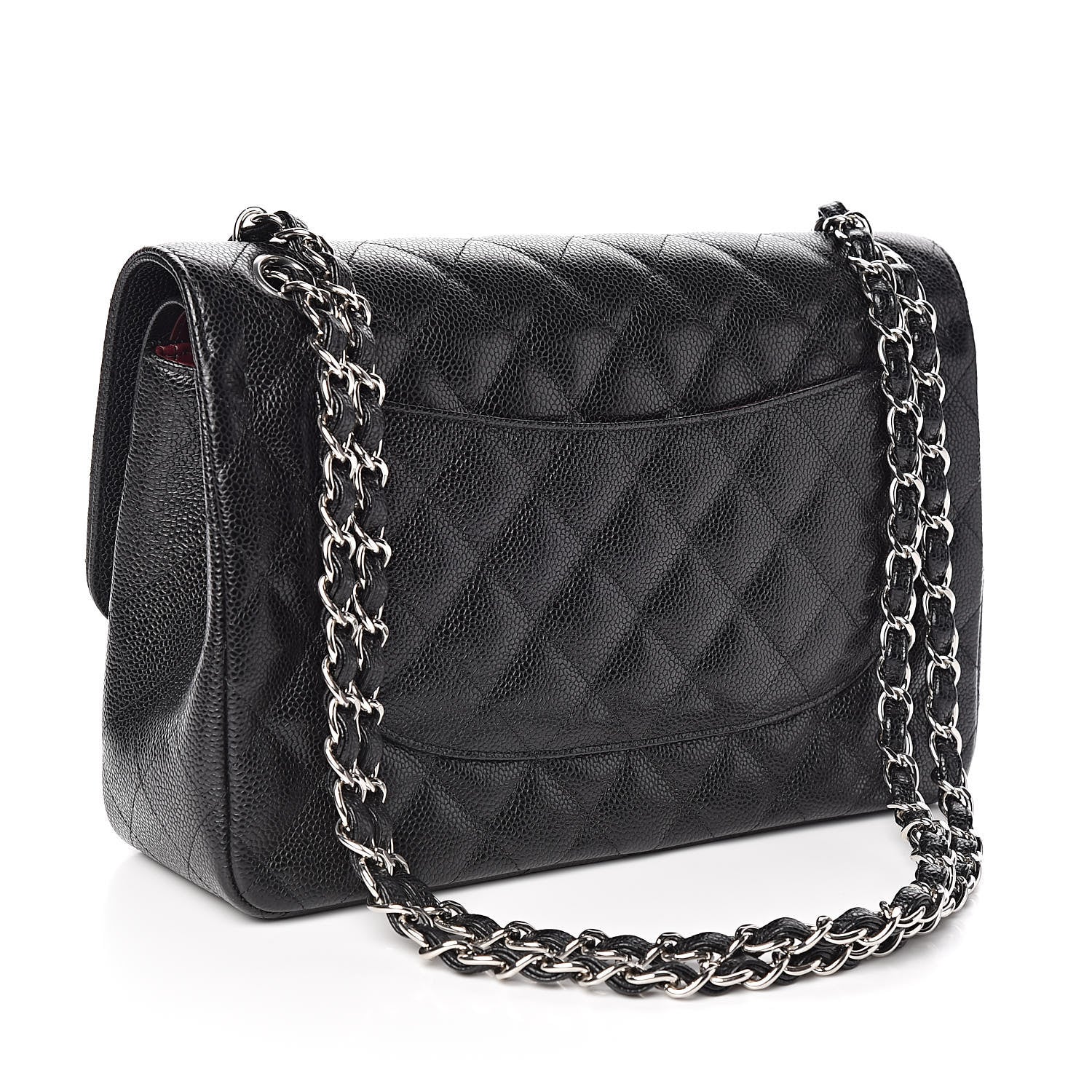 Chanel Caviar Quilted Jumbo Double Flap Black 3 of 12