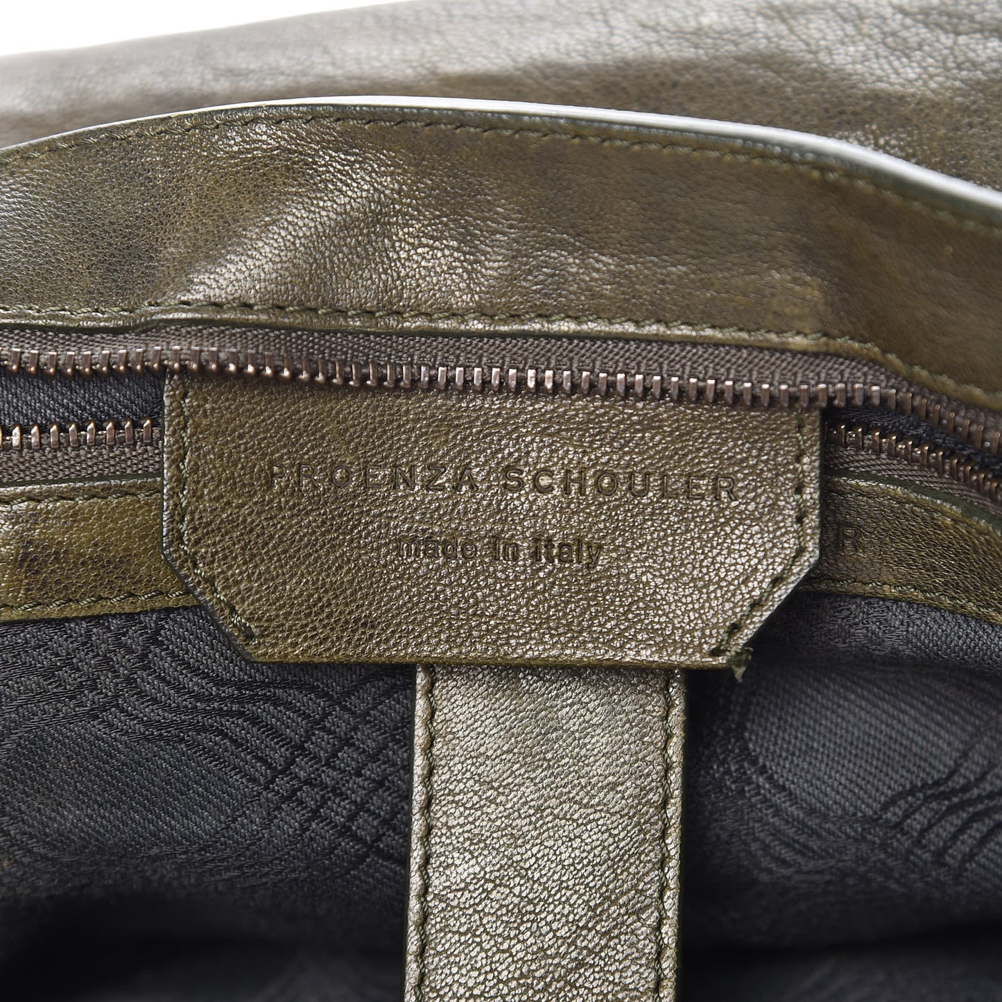 Lambskin Large PS1 Satchel Military