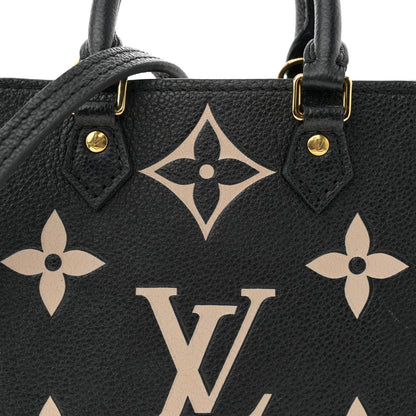 Louis Vuitton Empreinte Monogram Giant Petit Sac Plat Black Beige 7 of 12