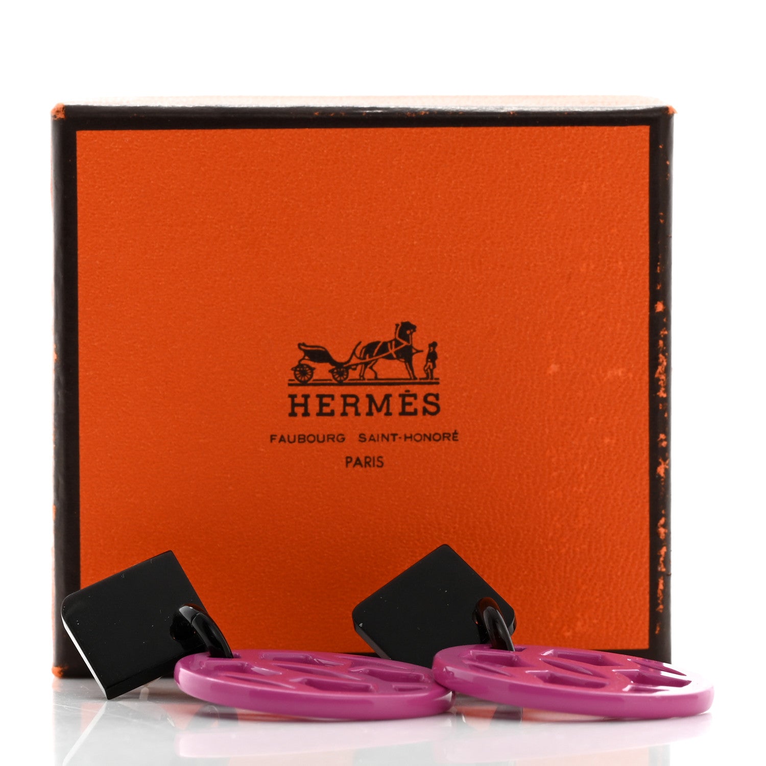 Hermes Buffalo Horn Lacquer Hava Earrings 6 of 6