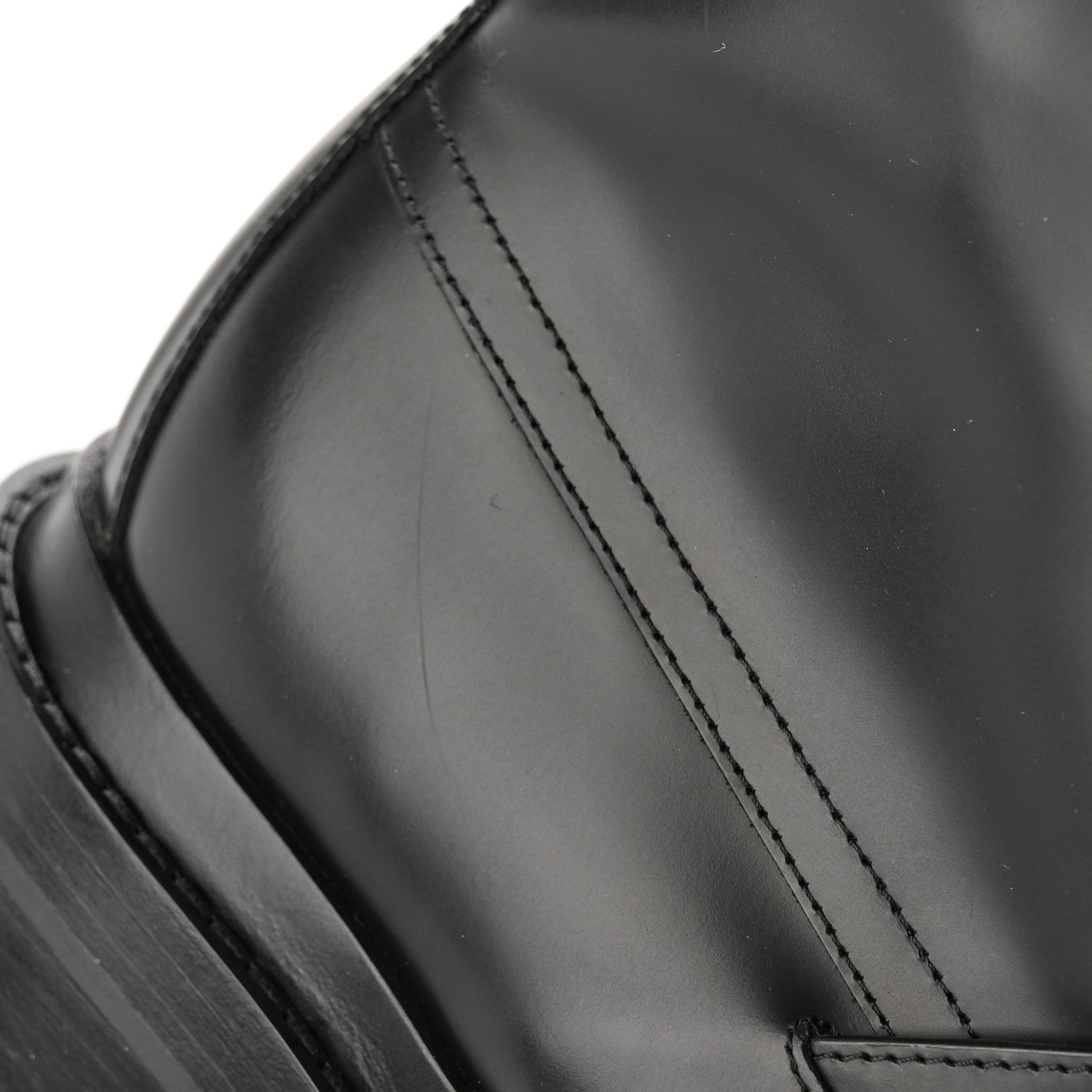 Hermes Glossed Calfskin Funk Ankle Boots 38 Black 10 of 12