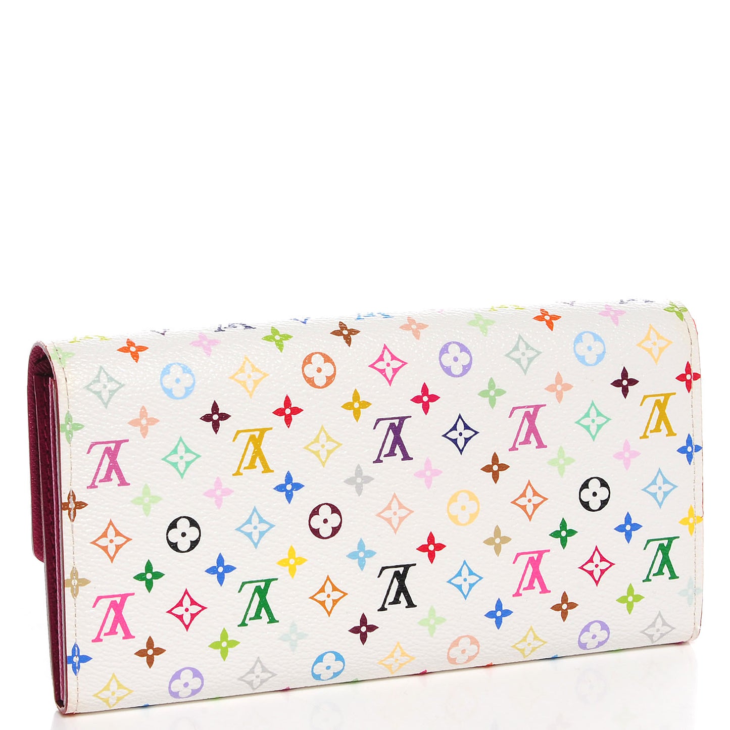 Monogram Multicolor Sarah Wallet White