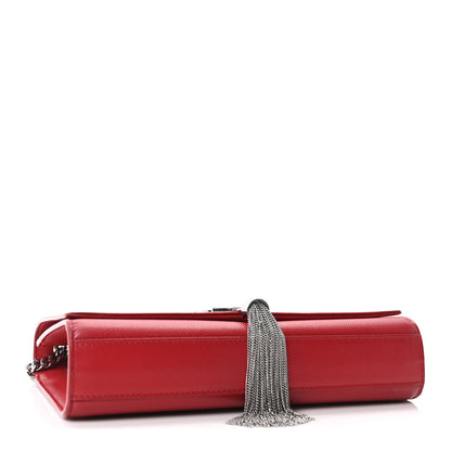 Saint Laurent Grain De Poudre Medium Classic Monogram Kate Tassel Satchel Rouge Eros 4 of 10