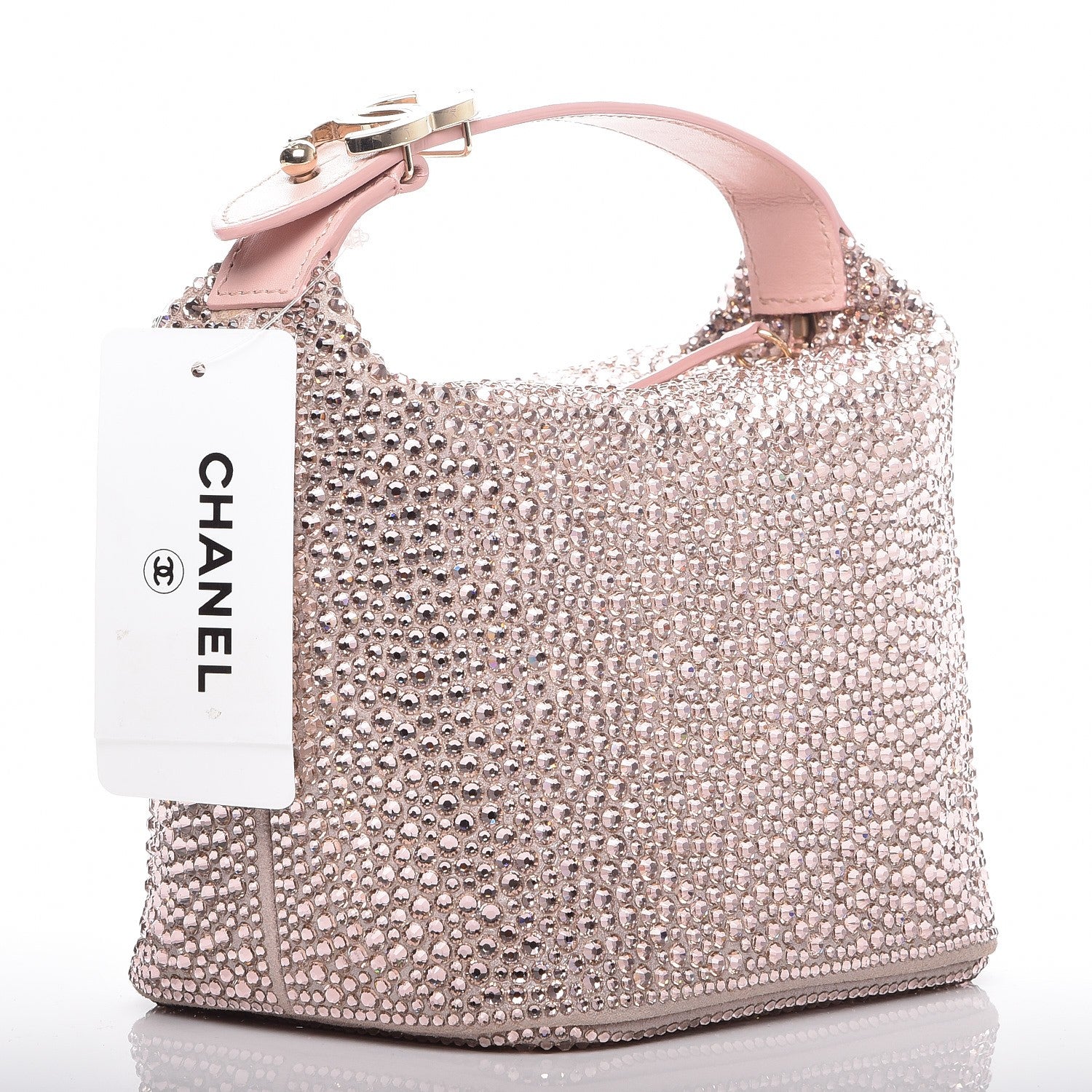 Chanel Crystal Strass Mini Hamptons Hobo Pink 3 of 9