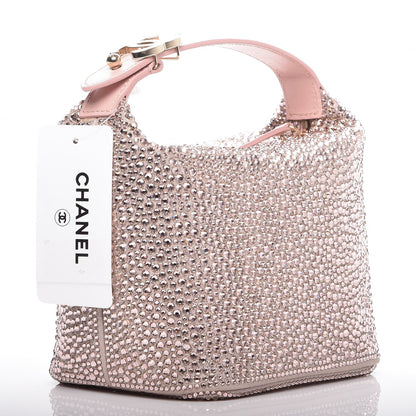 Chanel Crystal Strass Mini Hamptons Hobo Pink 3 of 9