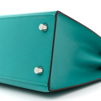 Hermes Epsom Kelly Sellier 25 Bleu Paon 10 of 10