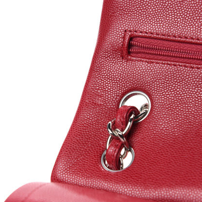 Chanel Caviar Quilted Jumbo Double Flap Red 8 of 15