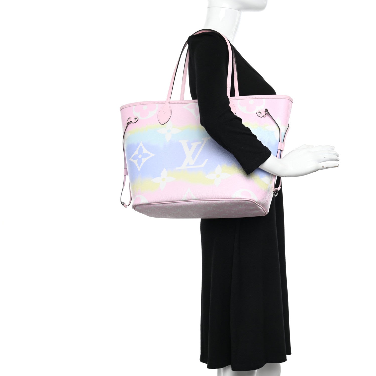 Louis Vuitton Monogram Escale Neverfull MM Pastel 2 of 9