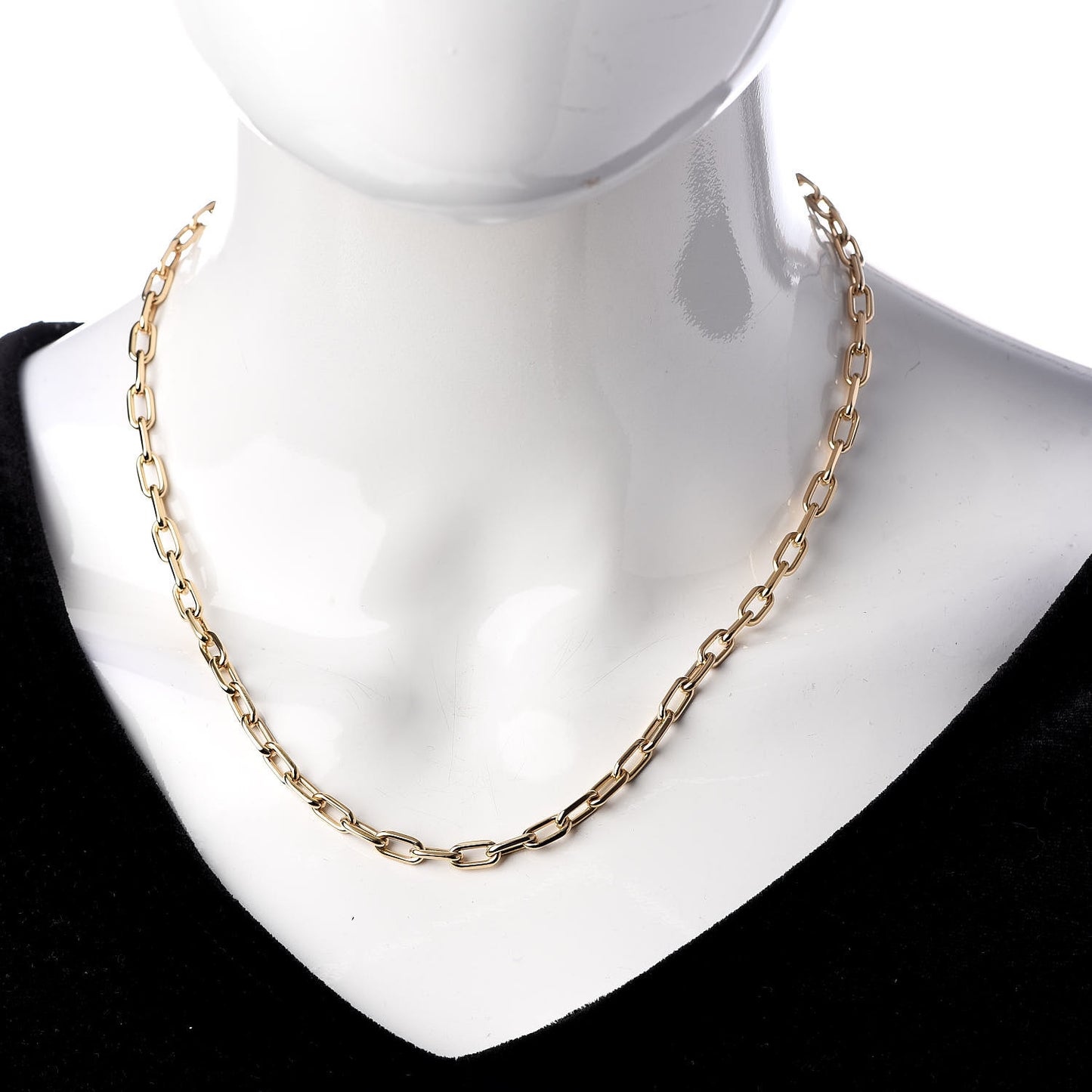 18K Yellow Gold 5mm Spartacus Chain Necklace