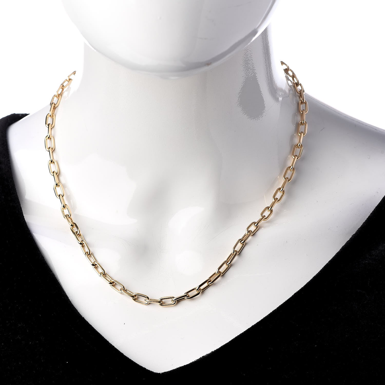 Cartier 18K Yellow Gold 5mm Spartacus Chain Necklace 2 of 4