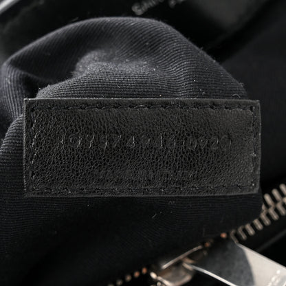 Saint Laurent Calfskin Y Quilted Monogram Medium Loulou Chain Satchel Black 7 of 11