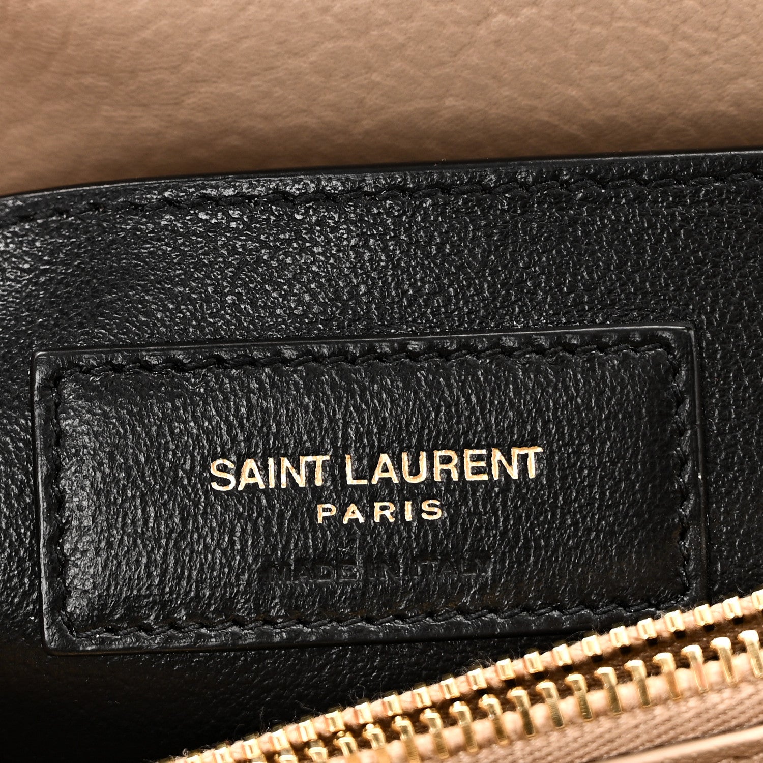 Saint Laurent Sheepskin Matelasse Chevron Monogram Large College Satchel Dark Beige 6 of 11