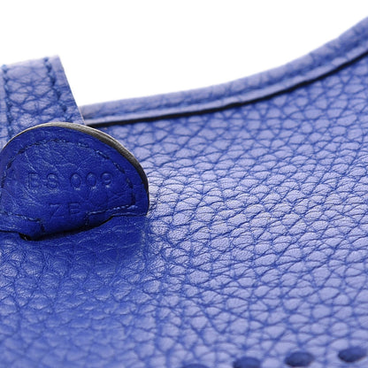 Hermes Taurillon Clemence Evelyne TPM Bleu Electrique 7 of 9