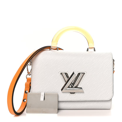 Louis Vuitton Epi Plexiglass Twist Shoulder Bag MM White 4 of 11