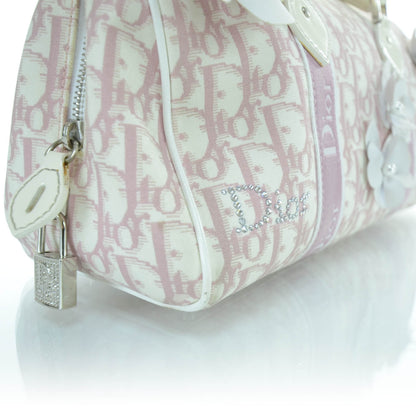 Christian Dior Monogram Girly Boston Bag Pink 9 of 12