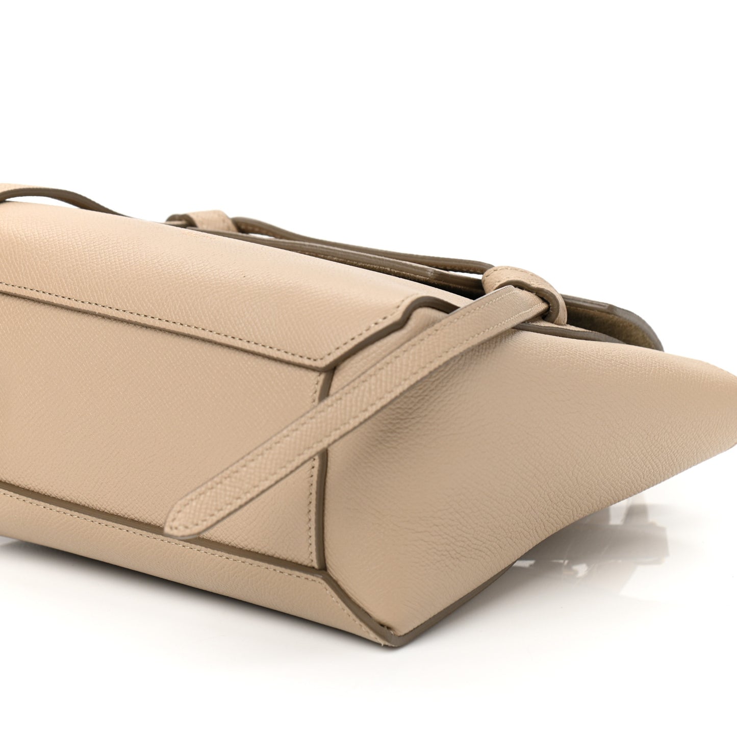 Grained Calfskin Nano Belt Bag Light Taupe
