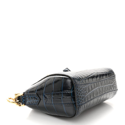 Givenchy Calfskin Crocodile Embossed Nano Antigona Navy 4 of 9