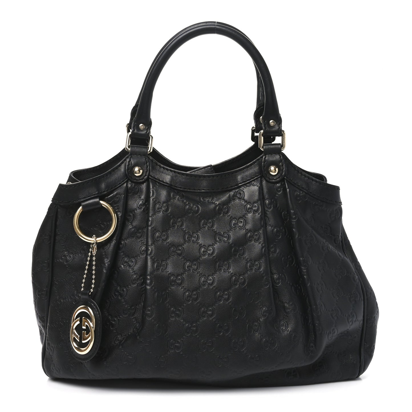 Guccissima Medium Sukey Tote Black