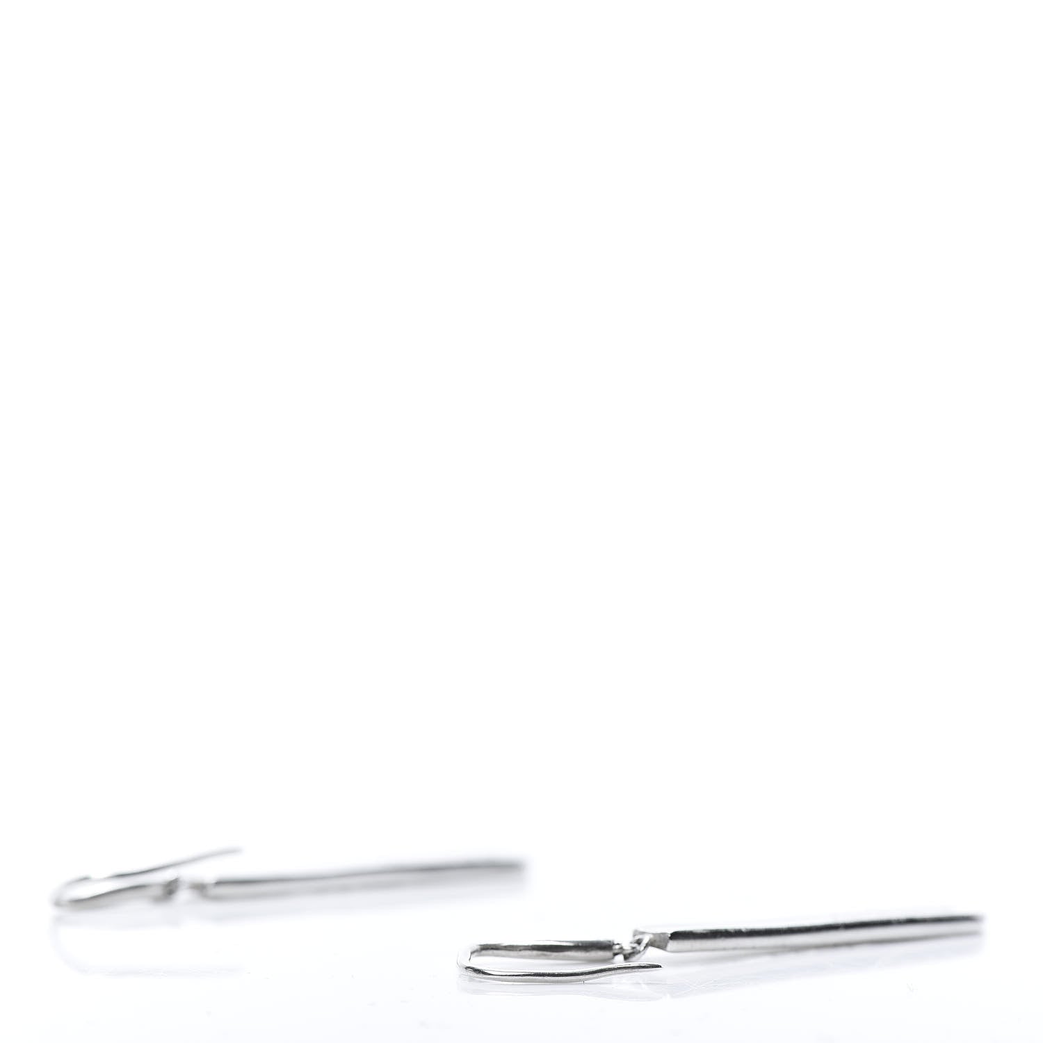 Tiffany Sterling Silver 1837 Bar Drop Earrings 3 of 5