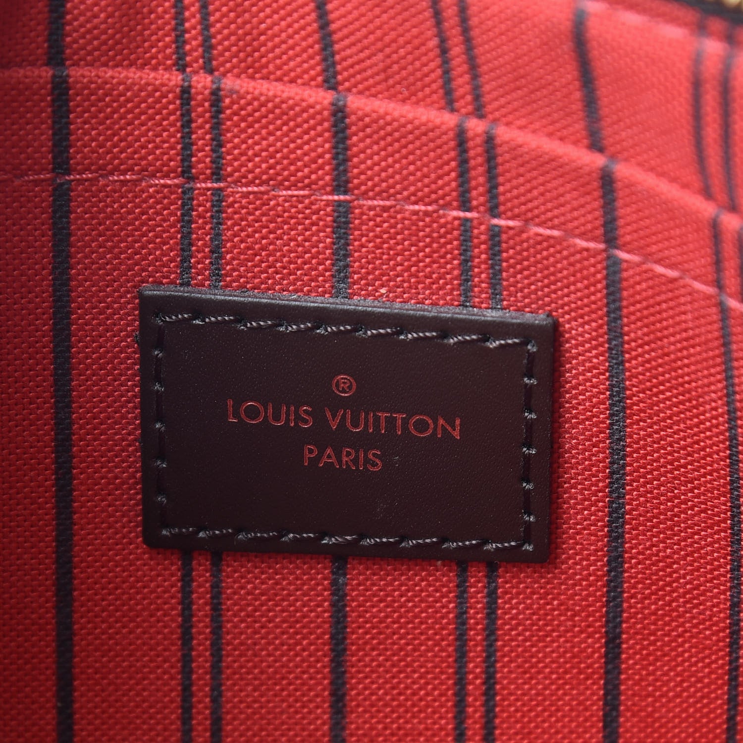 Louis Vuitton Damier Ebene Neverfull MM GM Pochette 6 of 8