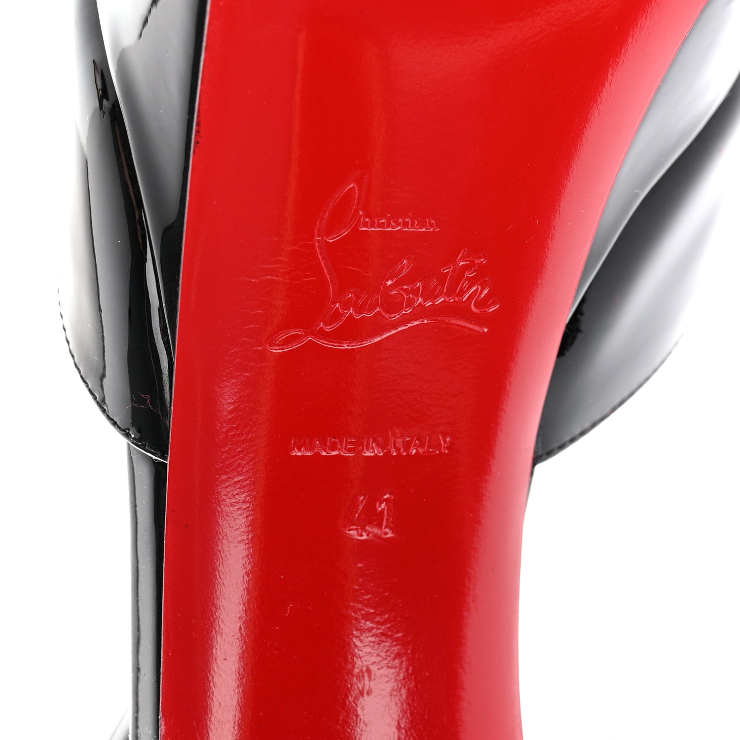 Christian Louboutin Patent Coluna 130 Pumps 41 Black 6 of 12