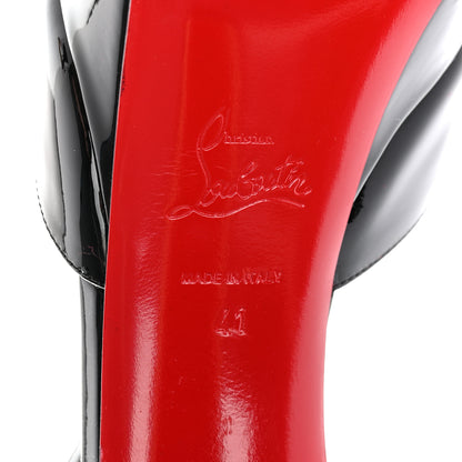 Christian Louboutin Patent Coluna 130 Pumps 41 Black 6 of 12
