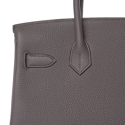 Hermes Togo Birkin 30 Etain 20 of 28