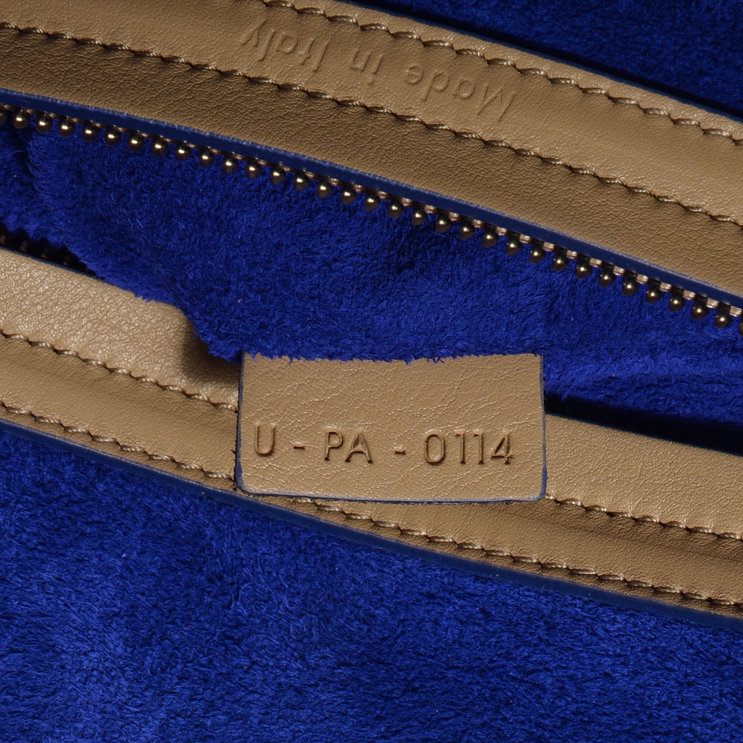 Smooth Calfskin Color Trim Medium Phantom Luggage Dune Cobalt
