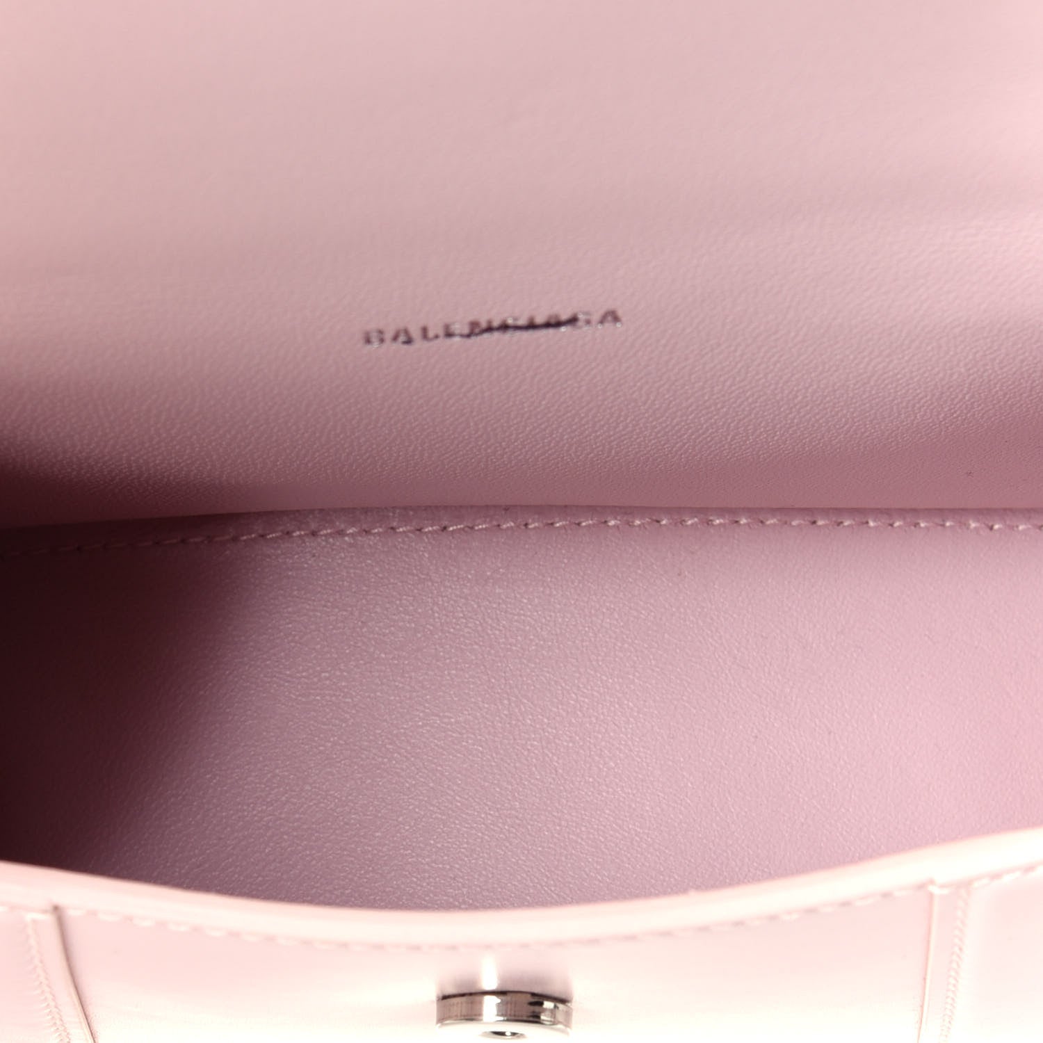 Balenciaga Shiny Box Calfskin Hourglass Top Handle Bag XS Light Rose 5 of 8