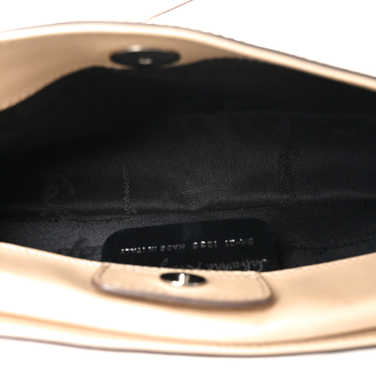 Lizard Calfskin Shoulder Bag Beige