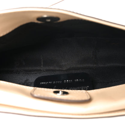 Salvatore Ferragamo Lizard Calfskin Shoulder Bag Beige 5 of 11