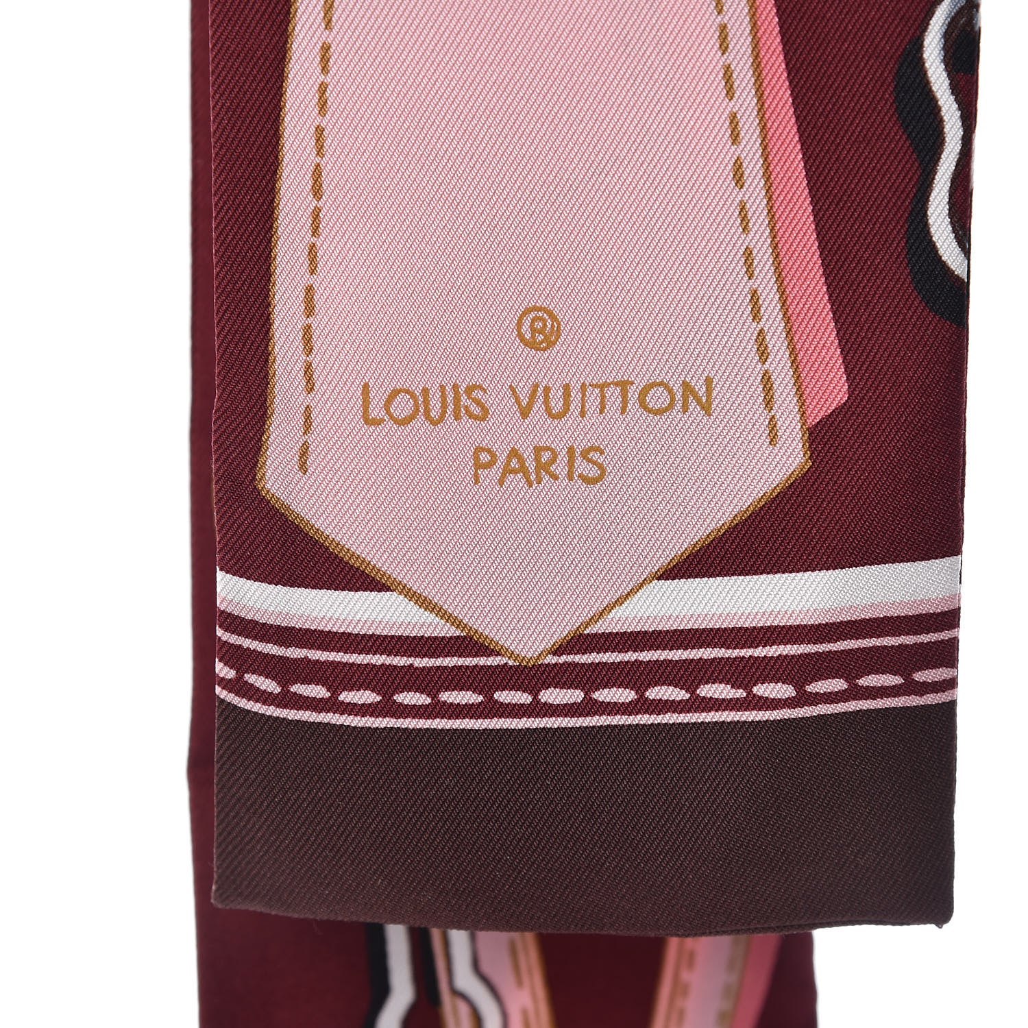 Louis Vuitton Silk Handle Me Bandeau Bordeaux 5 of 5