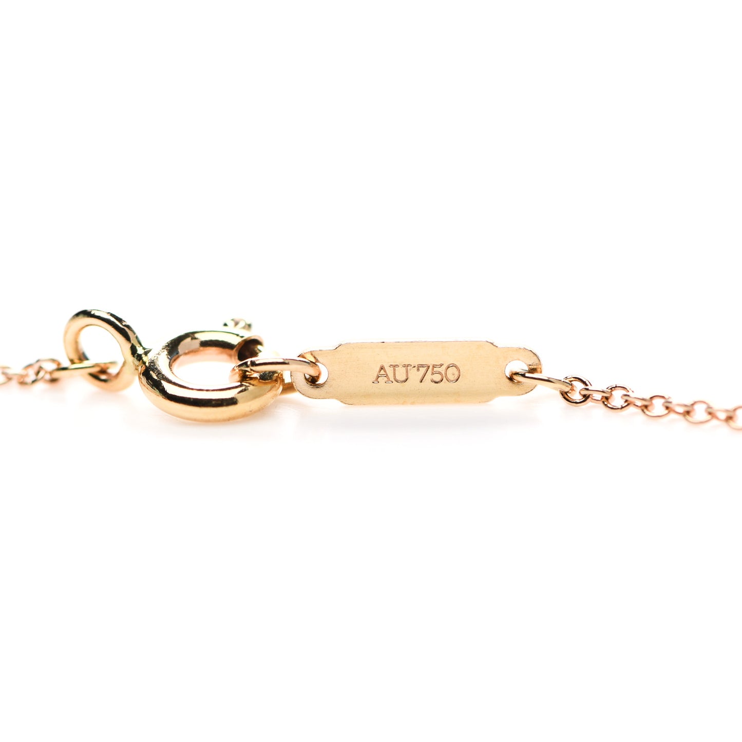 18K Rose Gold Diamond Medium Cross Pendant Necklace