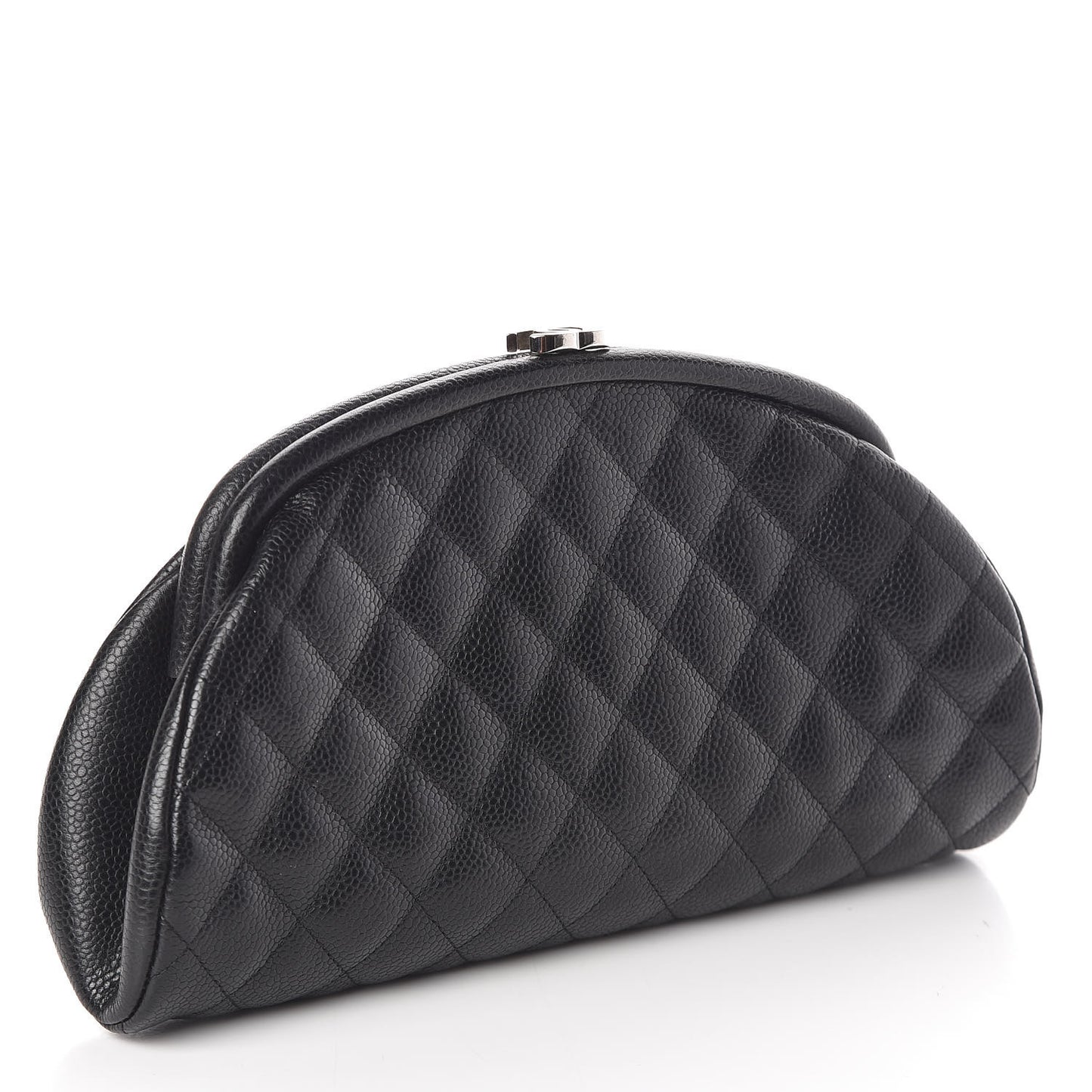 Caviar Quilted Timeless Clutch Black