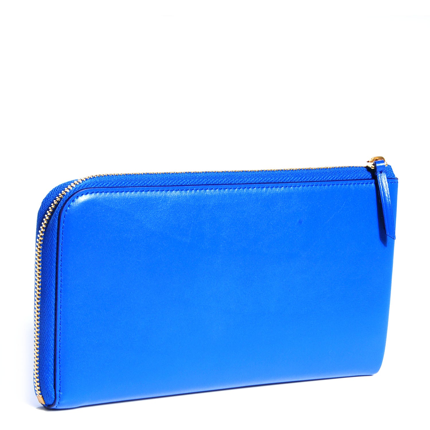 Celine Smooth Calfskin Large Half Zip Multi-Function Wallet Electric Blue 3 of 10