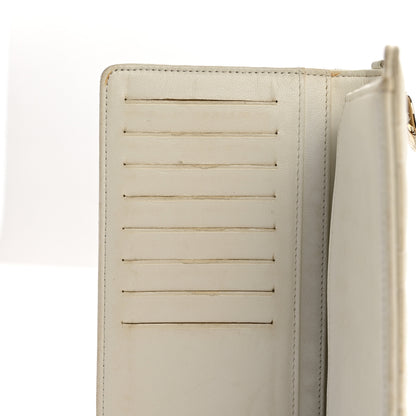 Chanel Lambskin Quilted Valentine Wallet White 13 of 14
