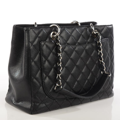 Chanel Caviar Quilted Grand Shopping Tote GST Black 3 of 10