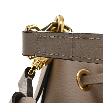 Louis Vuitton Calfskin Lockme Bucket MM Greige 10 of 11