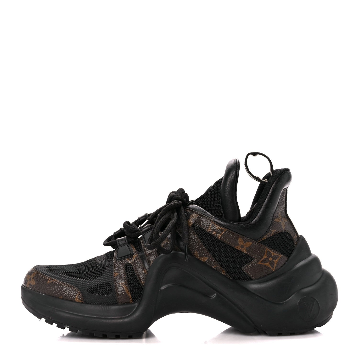 Louis Vuitton Calfskin Patent Monogram LV Archlight Sneakers 39 Black 1 of 9