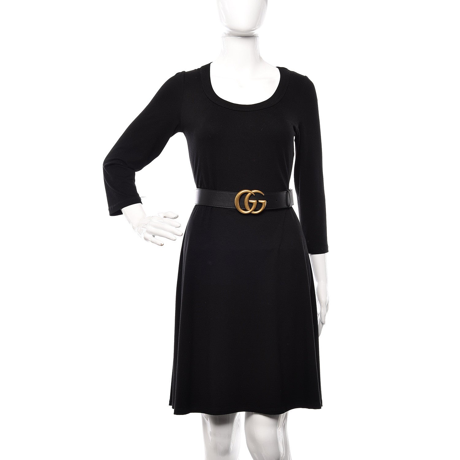 Gucci Calfskin Double G 40mm Belt 85 34 Black 2 of 7
