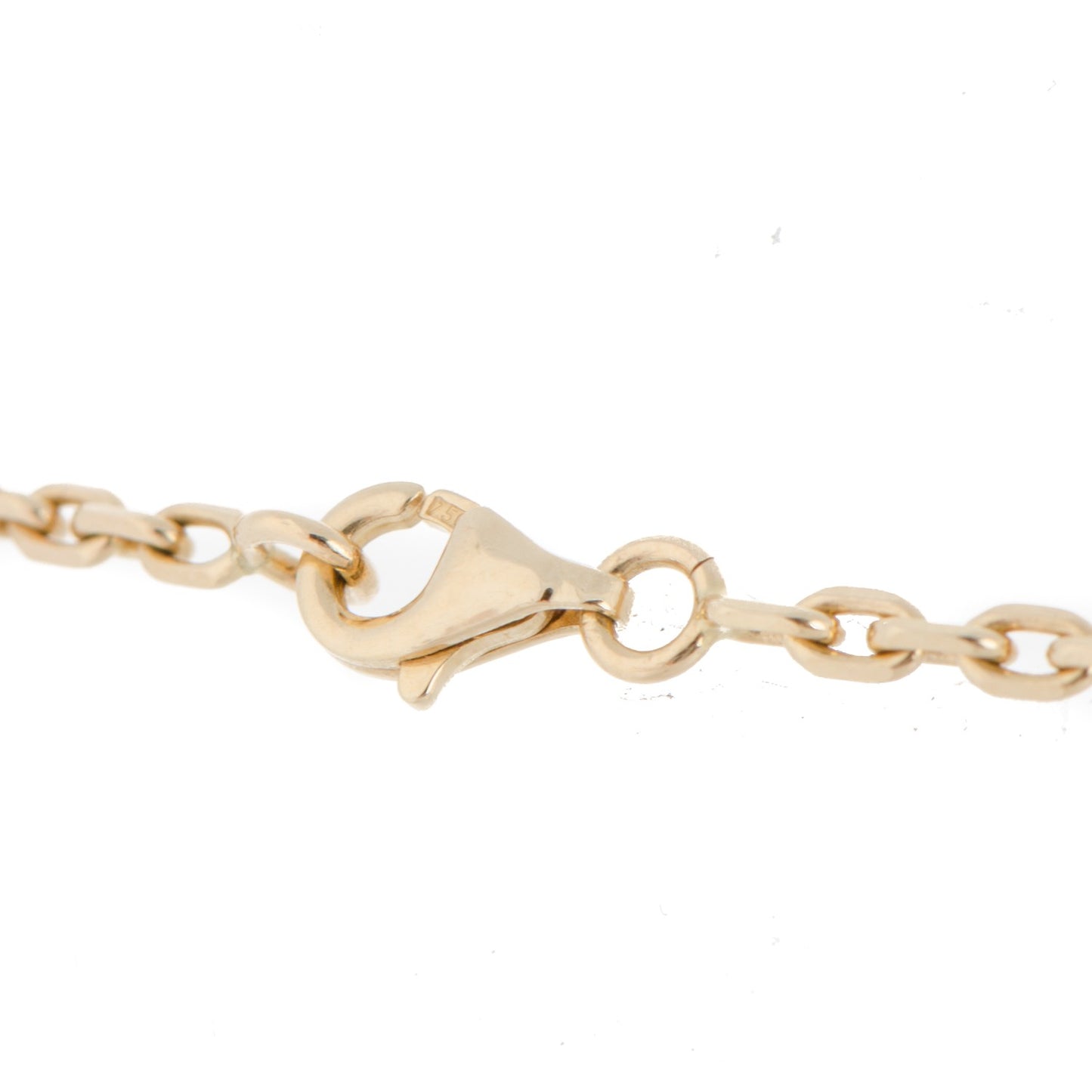 18K Yellow Gold Mother of Pearl 20 Motifs Vintage Alhambra Necklace